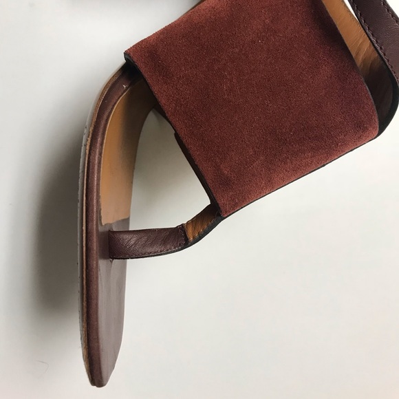 CÉLINE Leather Ankle Strap Sandals, Size: 7 - Picture 7 of 8